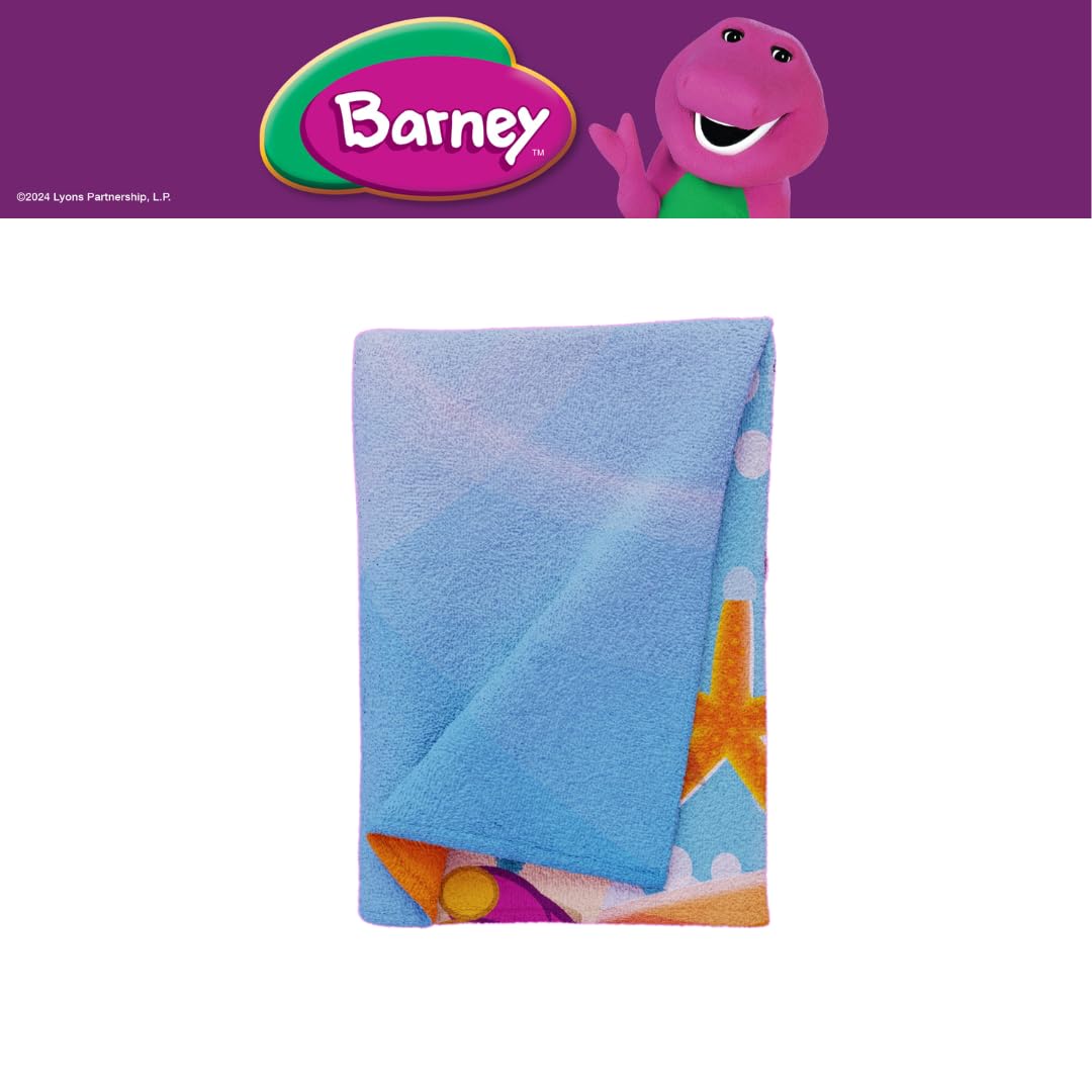 Franco Barney Classic Kids Super Soft Cotton Bath/Pool/Beach Towel, 58 In X 28 In, (Offical Licensed Product)