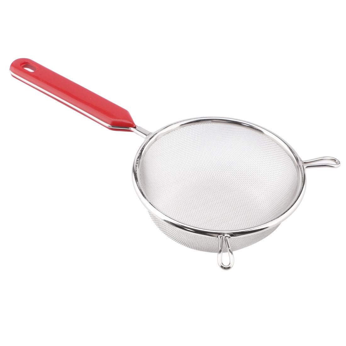 Uxcell Stainless Steel Mesh Strainer 5 Inch Diameter Skimmer With Comfortable Non Slip Handles For Kitchen Utensil Food Strainer