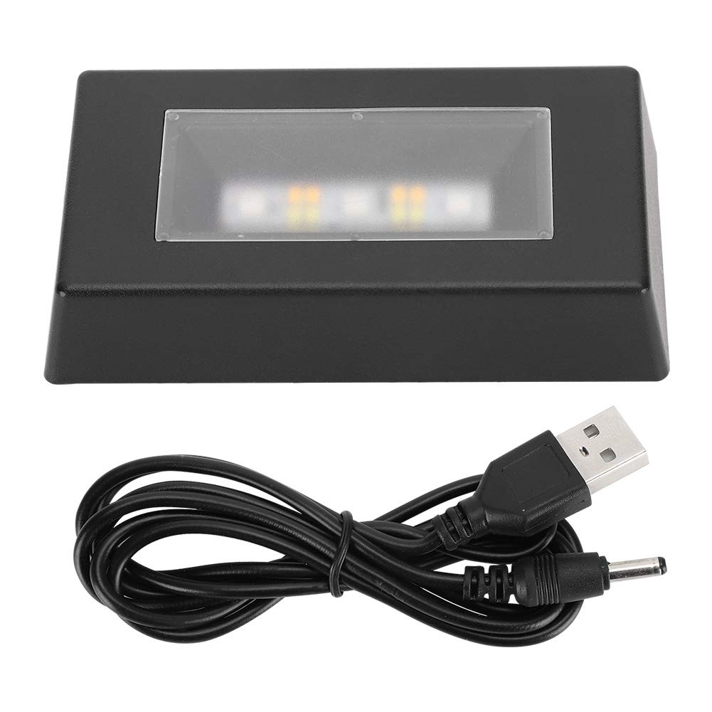 Chazcool LED Light Base, 7 Color Light Base for Glass Art 3D Crystal Stand, Rectangle Display Stand with USB Cable