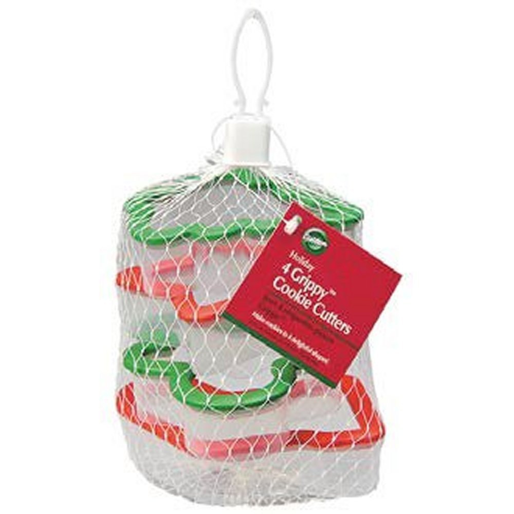 Wilton Holiday Grippy Cookie Cutters, Set Of 4