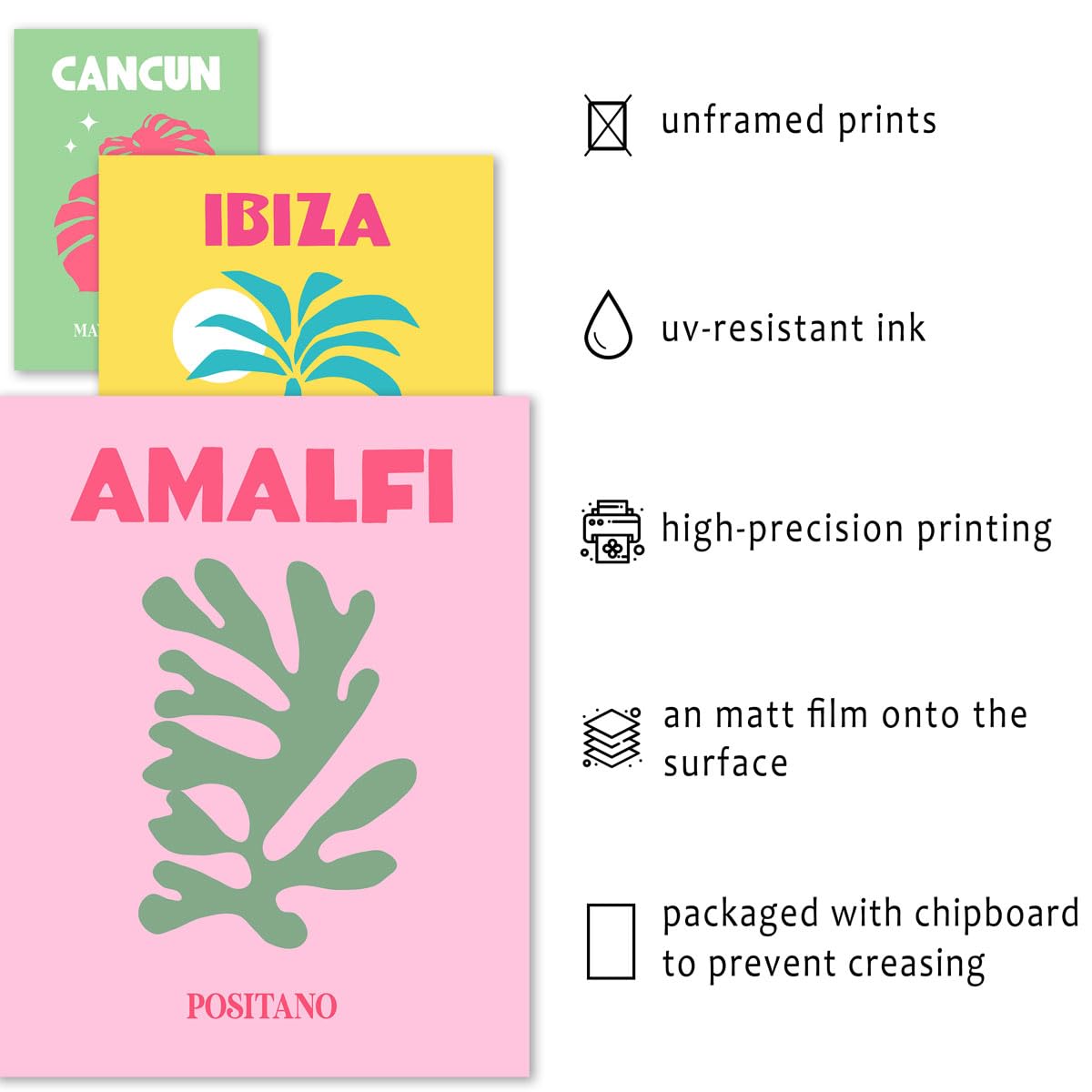 Anerza 16 Pcs Preppy Room Decor, Wall Art Prints For Bedroom, Travel Posters For Room Aesthetic, Wall Collage Kit Pictures For L