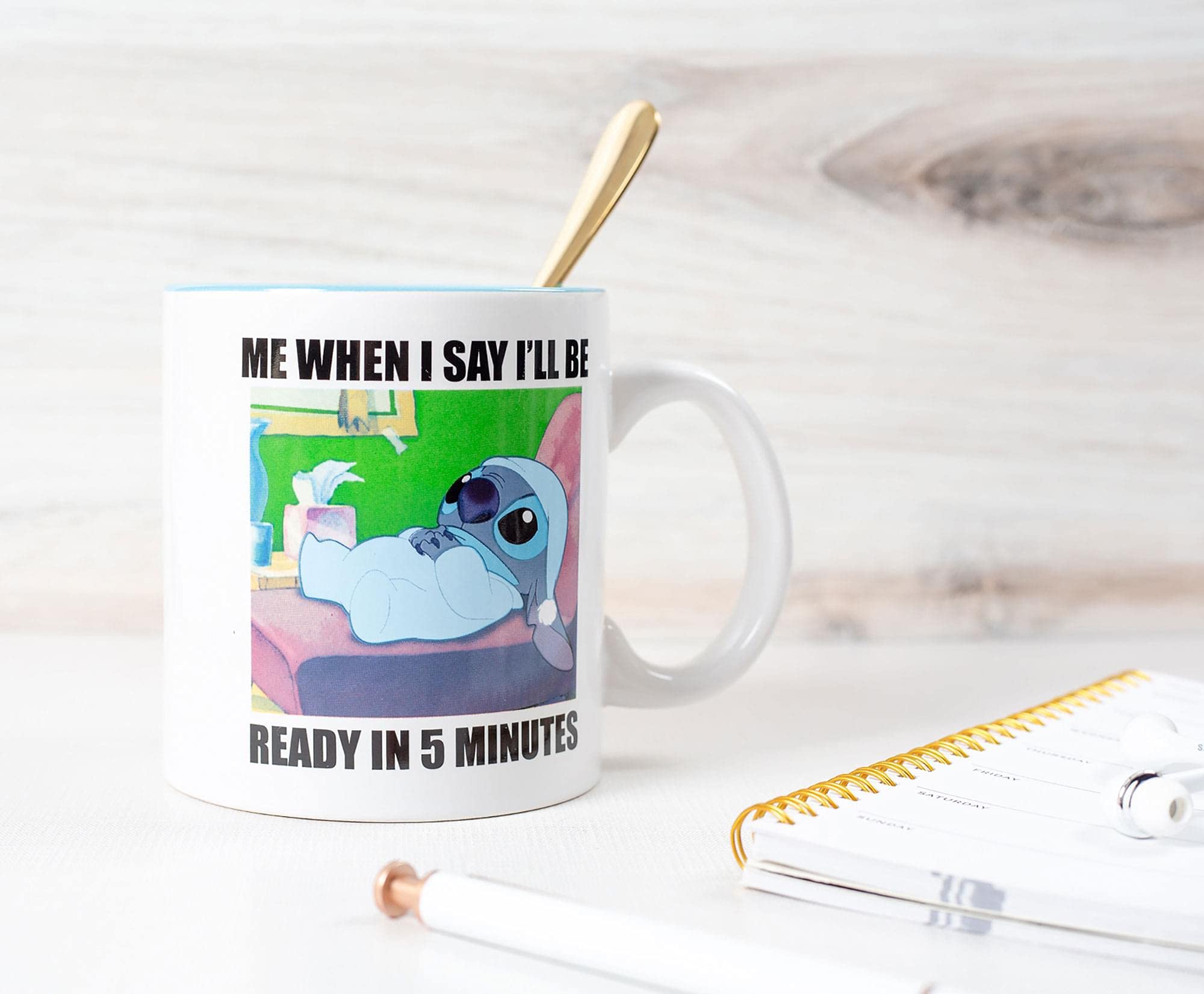 Disney Lilo & Stitch ''When I Say I'Ll Be Ready'' Ceramic Mug | Holds 20 Ounces