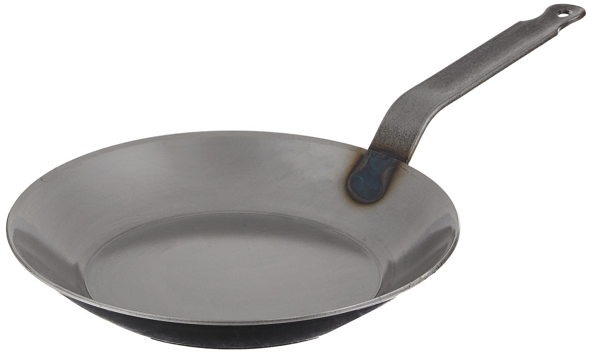Matfer Bourgeat Black Carbon Steel Frying Pan, 9 1/2''