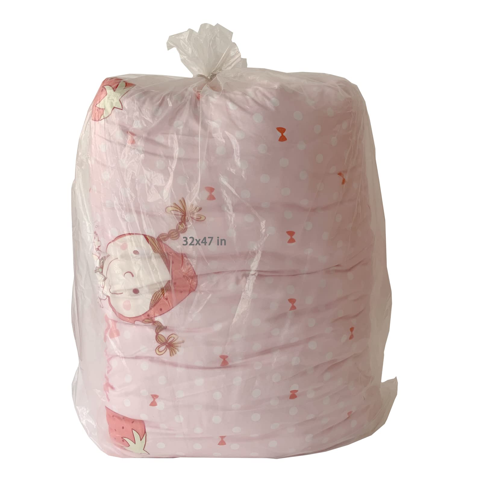 10 Pack 32 * 47 Inches 2 Mil Large Flat Clear Big Dustproof Moistureproof Plastic Storage Bags, Perfect For Clothes And Big Plus