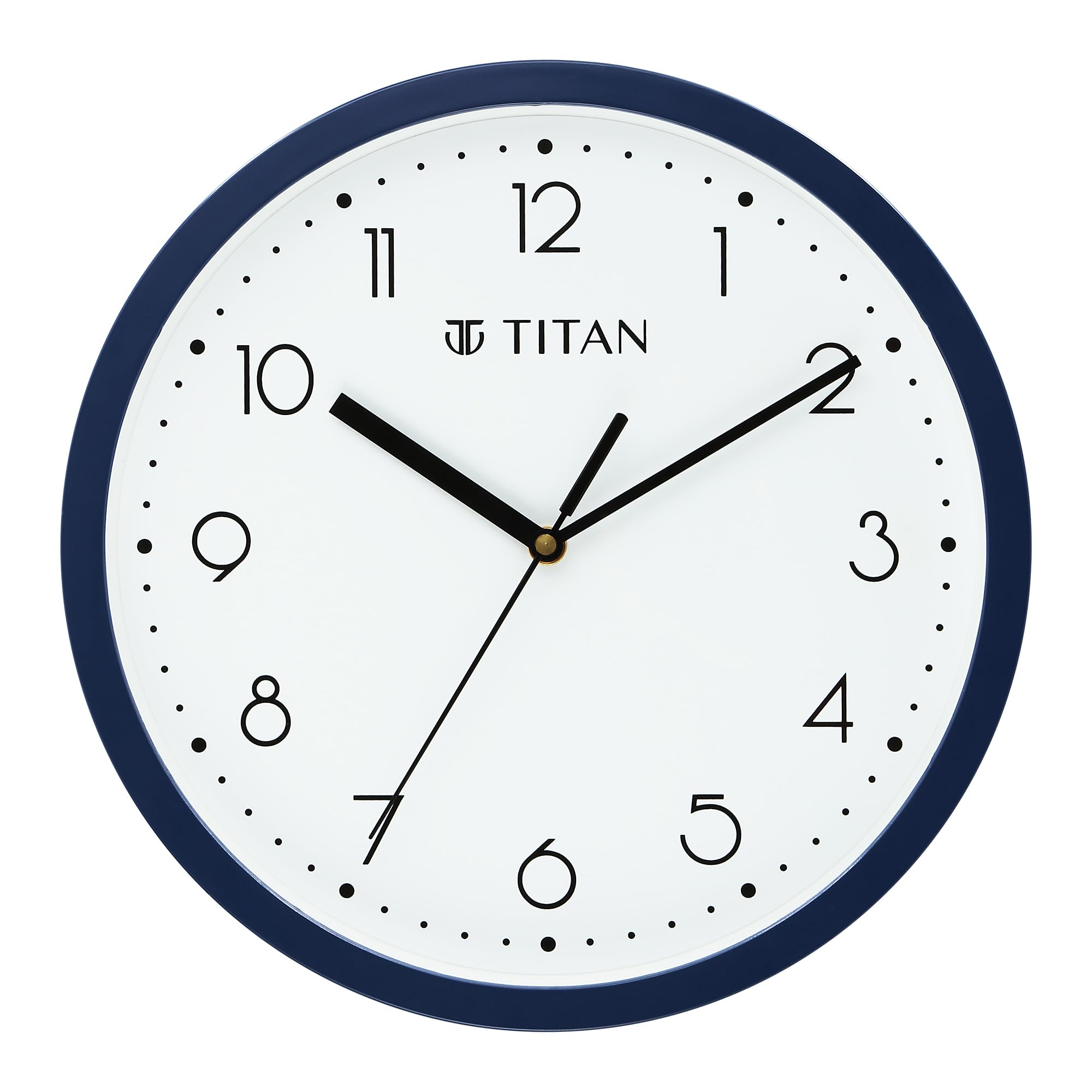 Titan Simple-Sweep Collection With Silent Sweep Technology - Blue Analog Clock