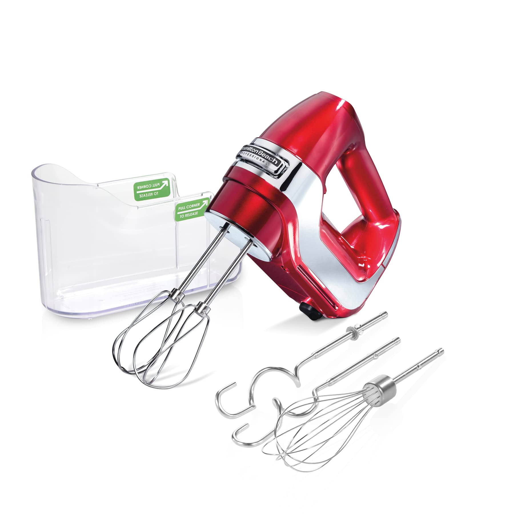 Hamilton Beach Professional 62653 5-Speed Electric Hand Mixer With High-Performance Dc Motor Slow Start, Snap-On Storage Case, S