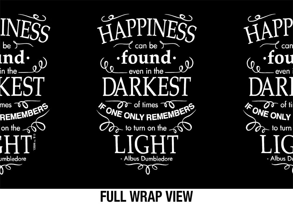 Harry Potter Official Happiness 18 Oz Insulated Water Bottle, Leak Resistant, Vacuum Insulated Stainless Steel With 2-In-1 Loop