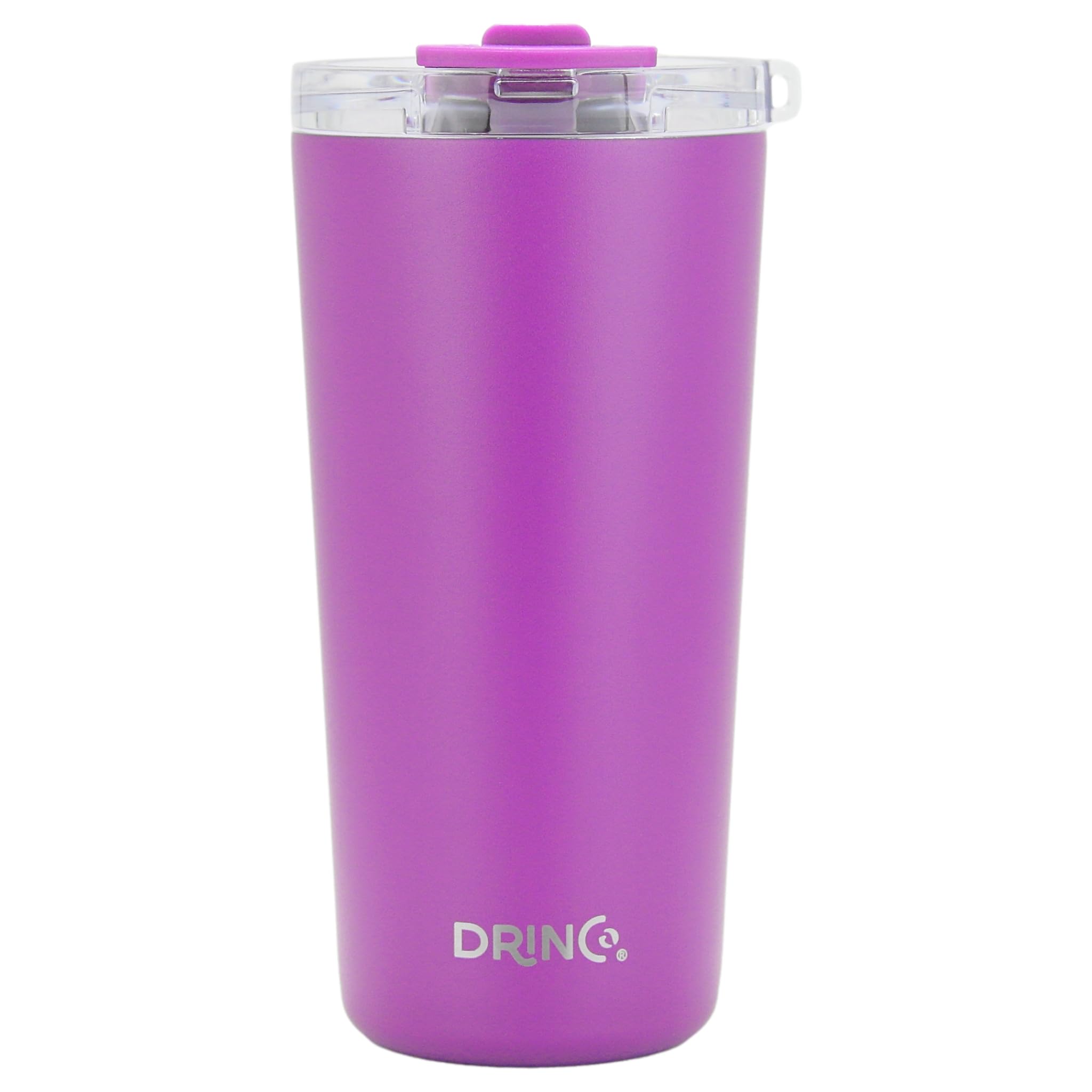 Drinco - 20 Oz Stainless Steel Tumbler | Double Walled Vacuum Insulated Mug With Lid, 2 Straws, For Hot & Cold Drinks (20Oz Deep