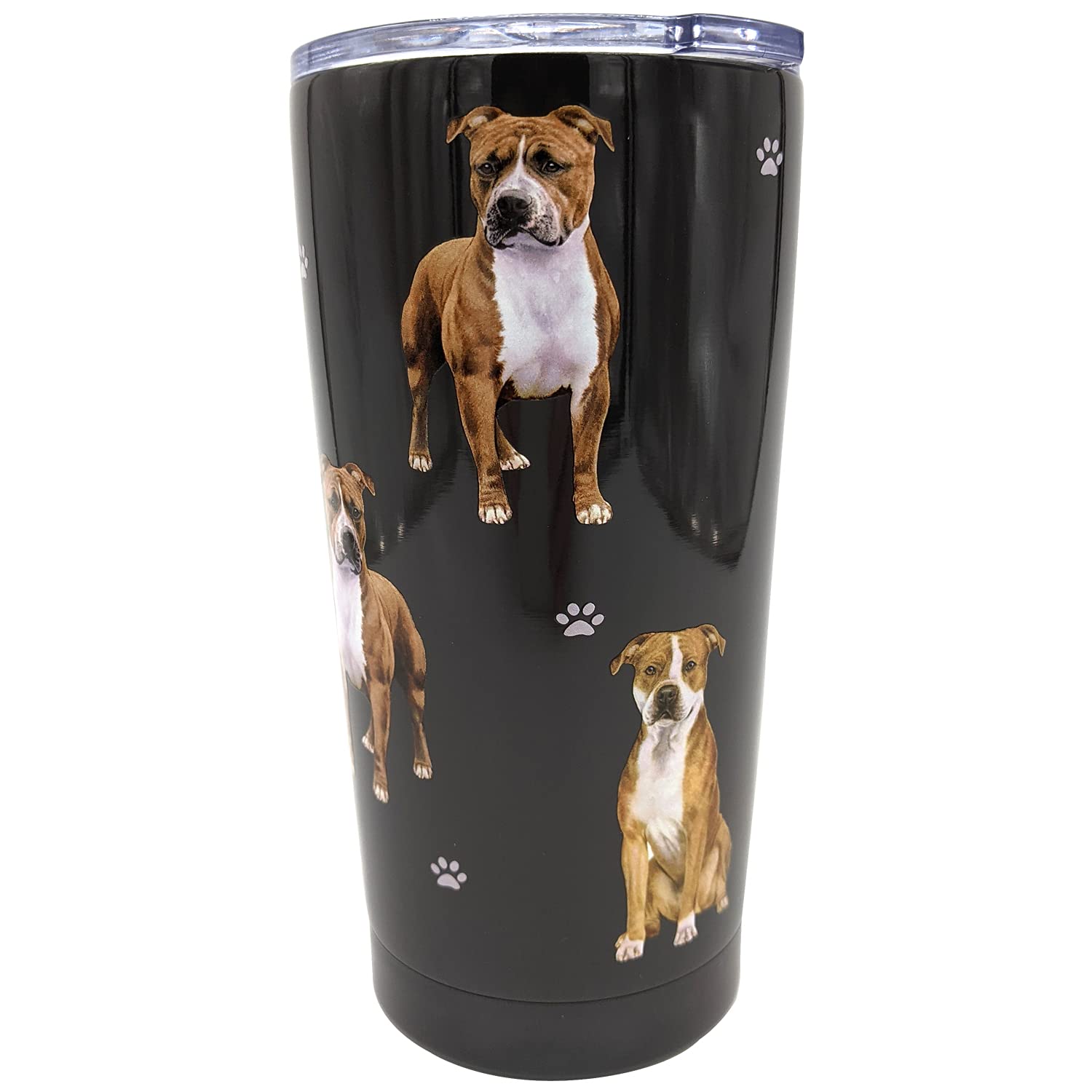 Petbella Pitbull Insulated Tumbler With Lid 16 Oz Stainless Steel Vacuum Insulated Double Wall Travel Thermos Tumbler Dog Breed