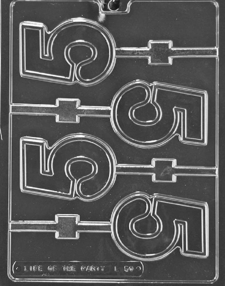 Grandmama'S Goodies L050 #5 Five Lollipop Sucker Chocolate Candy Mold With Exclusive Molding Instructions