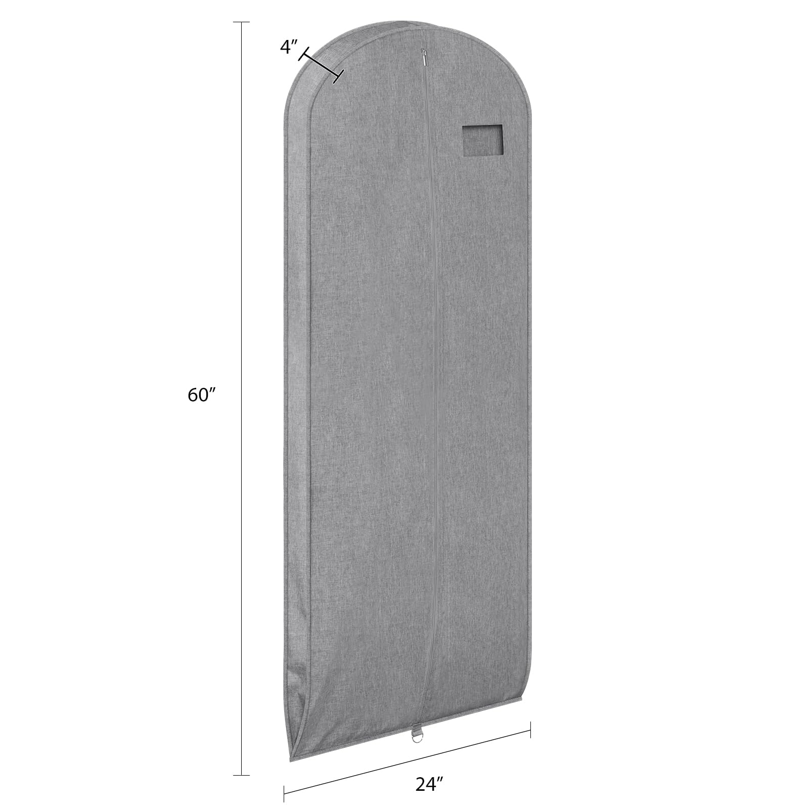 Univivi Garment Bags For Hanging Clothes, 60 Inch Suit Cover Bags For Closet Storage, Hanging Clothes Bag With Zipper And Eye-Ho