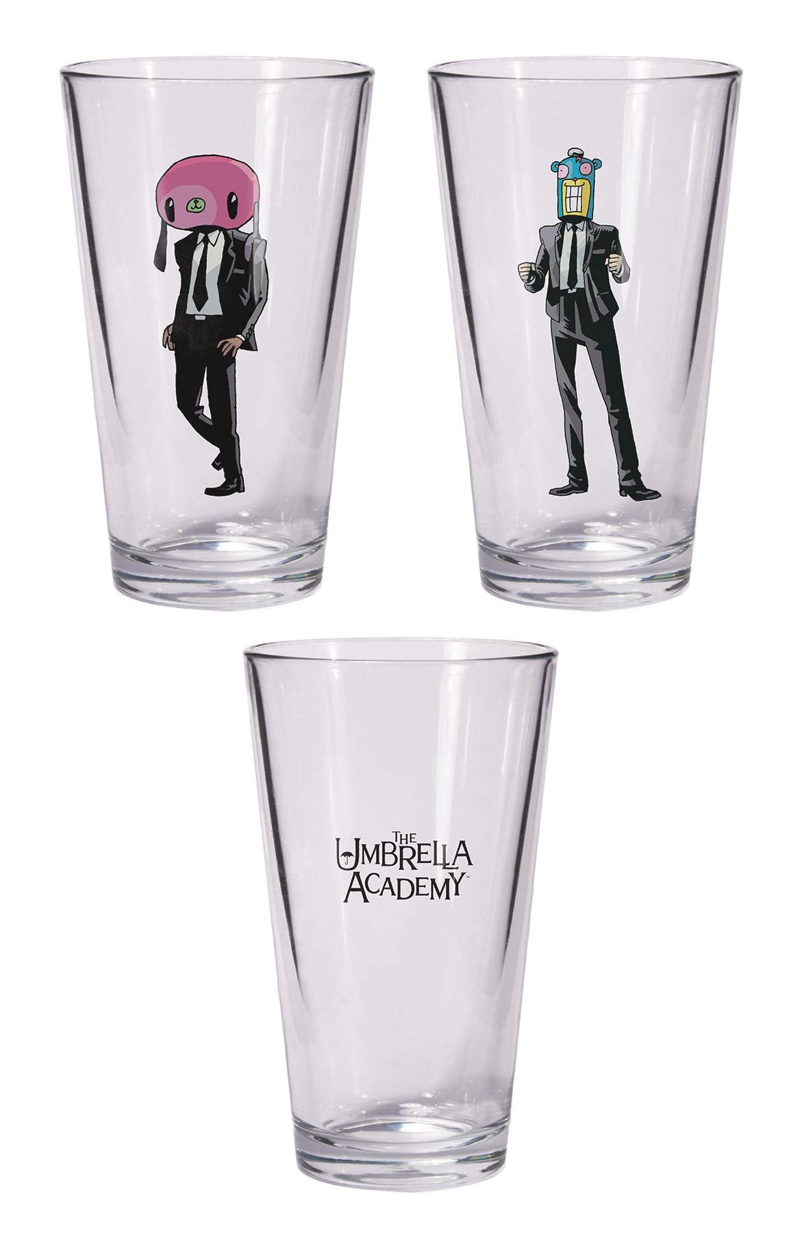 Umbrella Academy Hazel And Cha Cha 16Oz Pint Glass Set