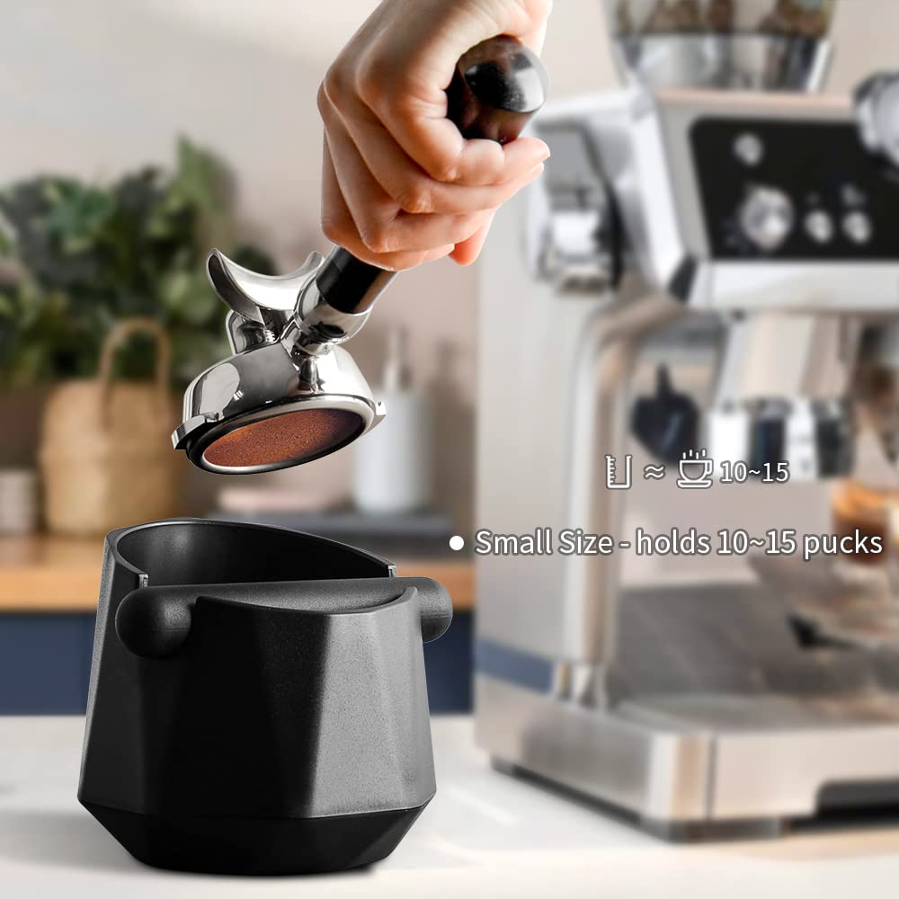 Coffee Knock Box Espresso Grounds - Cafemasy Home Use Epsresso Accessories Unique Design Diamond Shape Mini Knock Box With Espre