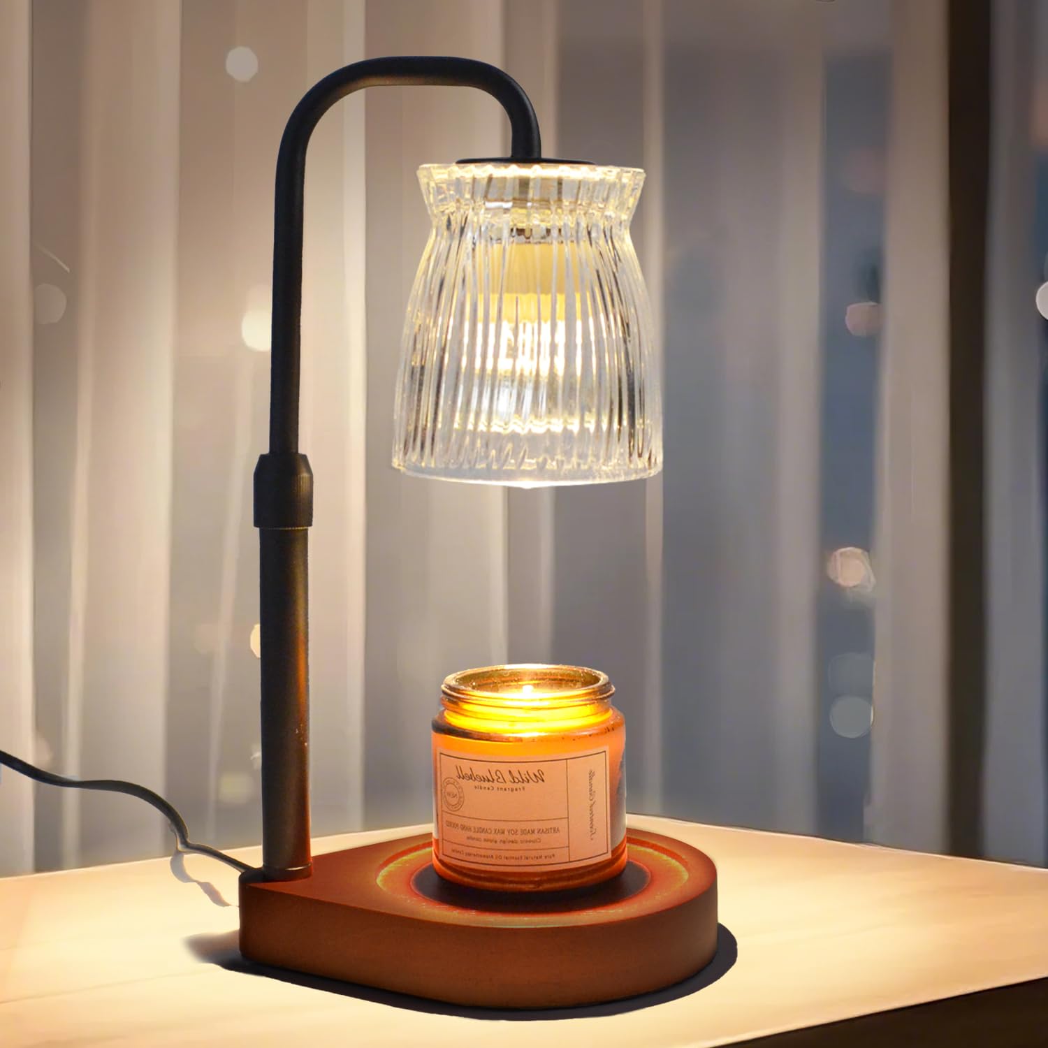 Shering Candle Warmer Lamp with Timer Dimmable, Gift Box, Gifts for Her, Birthday Gifts for Women, House Warming Gift New Home D