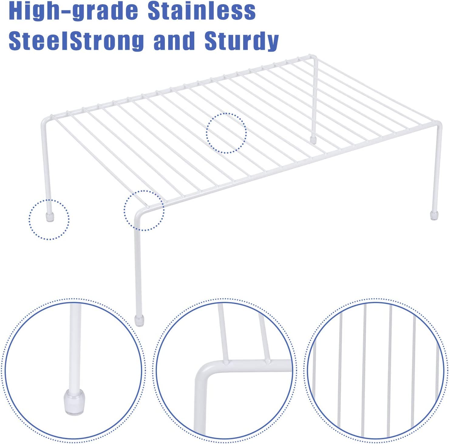 Jbesuhi Large (16.1 X 10.2 Inch) Cabinet Storage Shelf Rack, Kitchen Shelves,Kitchen Counter And Cabinet Shelf, Storage Rack Org