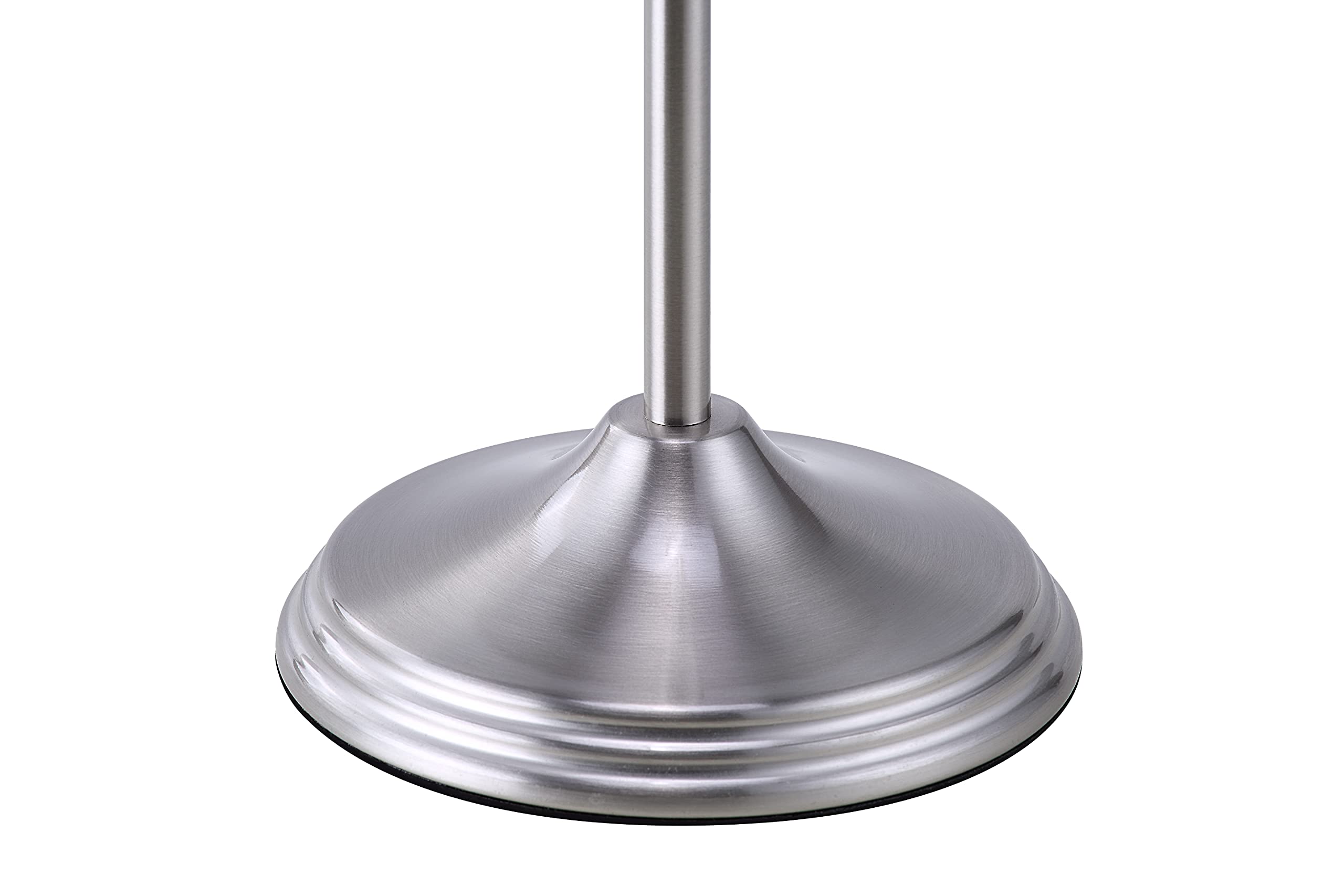 SunnyPoint Bathroom Free Standing Toilet Tissue Paper Roll Holder Stand with Reserve Function  Satin Nickel