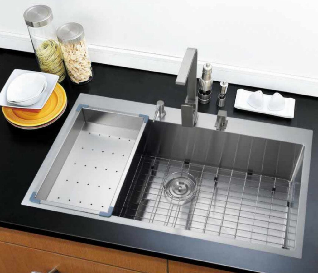 Starstar 18'' Stainless Steel Colander For Kitchen Sink