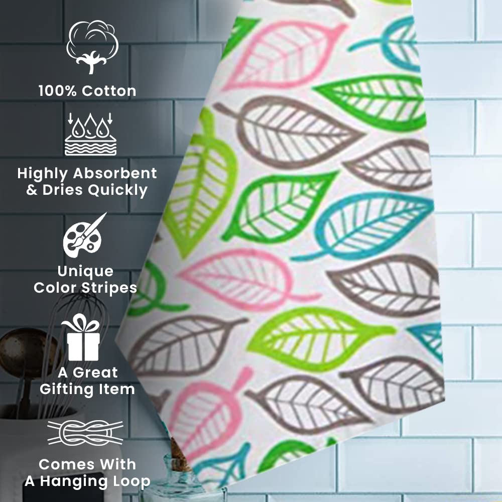 Cotton Carnival Kitchen Towels, Printed Kitchen Dish Cloth, 100% Ring Spun Cotton Tea Towels, Super Absorbent Dish Towels Of Siz