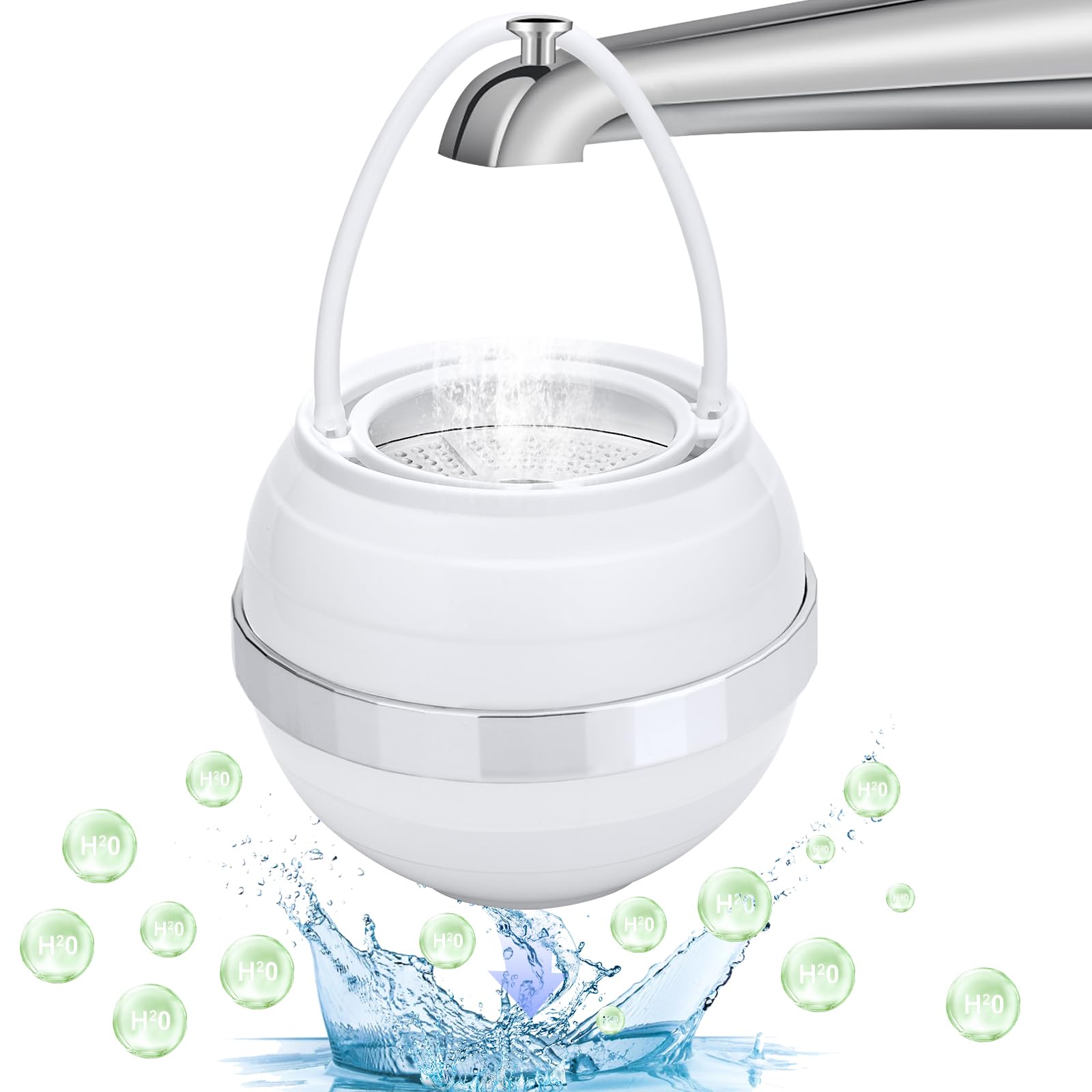 Niroket Bath Ball Filter-Bathtub Water Filter Removes Hundreds Of Contaminants For Softer, Smoother Skin | 2,500 Gallons Of Filt
