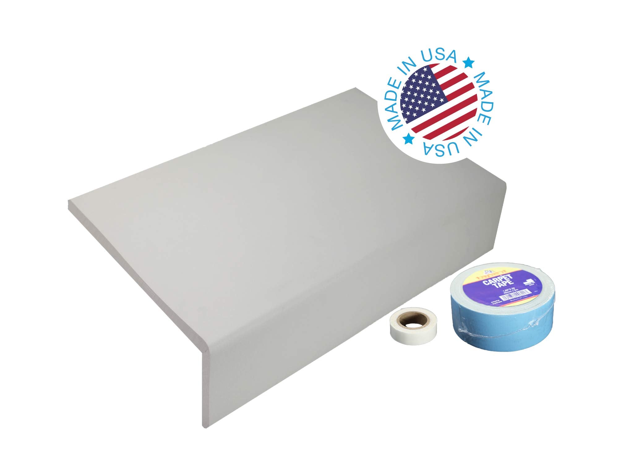 Kidkusion Soft Seat Edge Cushion | Hearth Pad 36'' | Taupe | Fireplace and Hearth Safety