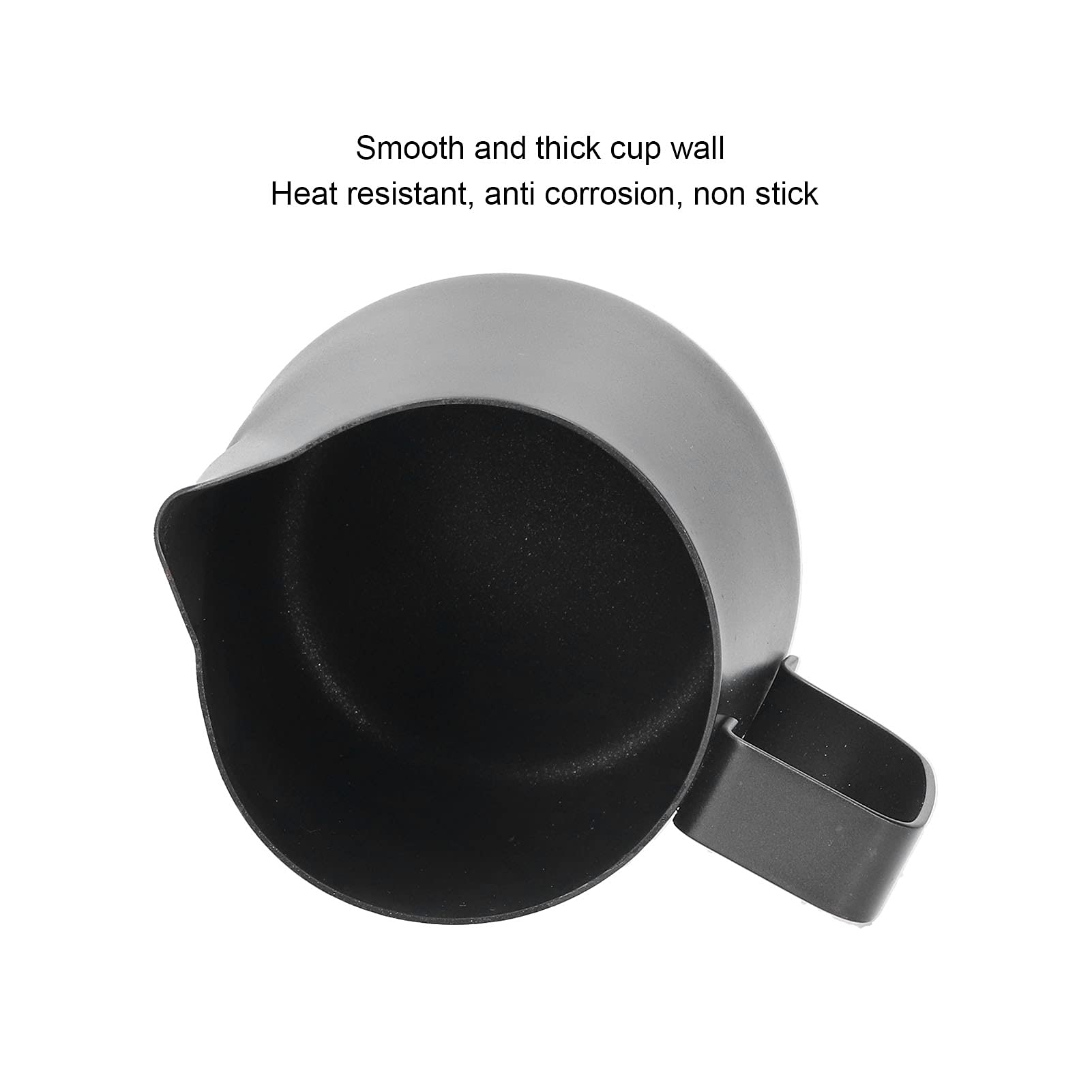 Milk Frothing Pitcher, Coffee Milk Frothing Pitcher Cup 10Oz Stainless Steel Milk Steaming Pitcher Coffee Latte Frother Cup Bari