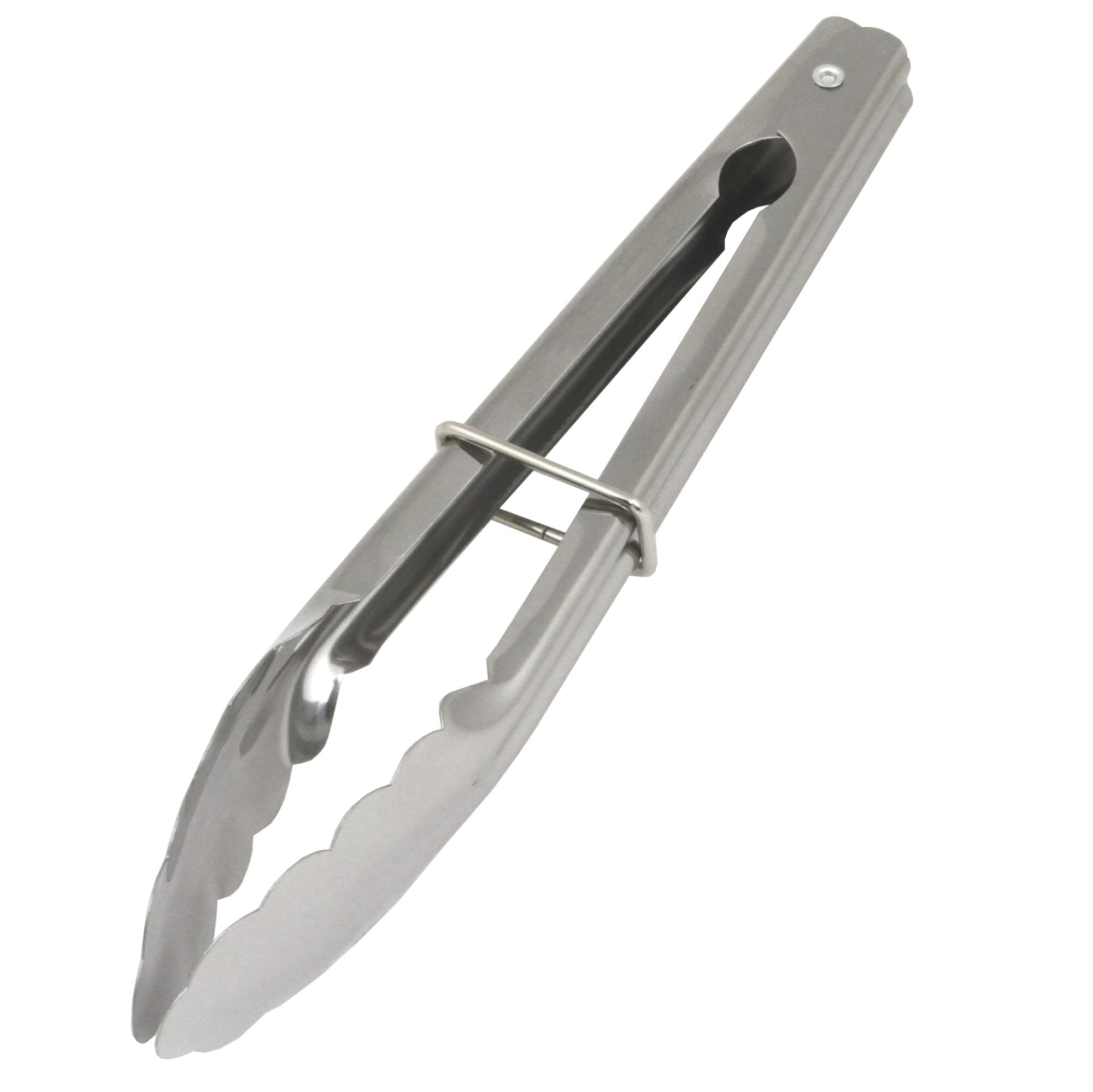 Chef Craft Classic Clam Shell Tongs, 9 Inches In Length, Stainless Steel