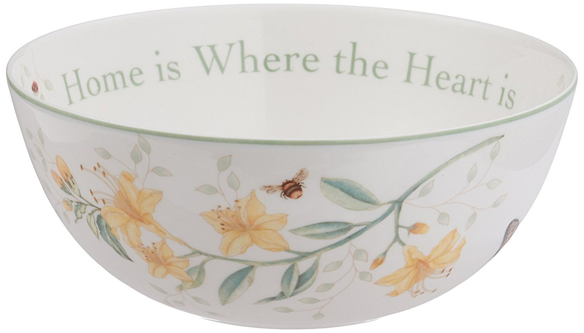 Lenox Butterfly Meadow Home Is Where The Heart Is Serving Bowl