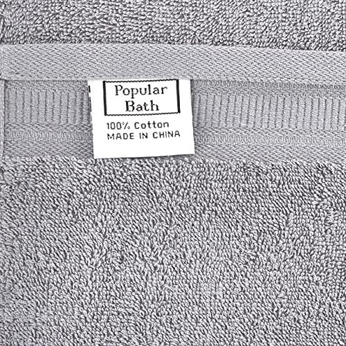Popular Bath 3-Pc Towel Set Bloomfield, Grey