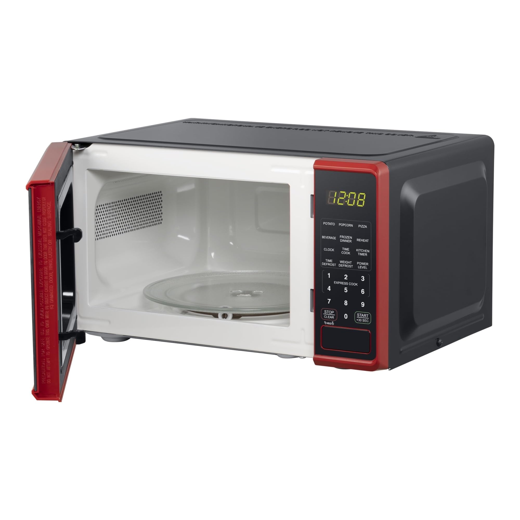 0.7 Cu. Ft. Countertop Microwave Oven, 700 Watts, New (Color : Red)