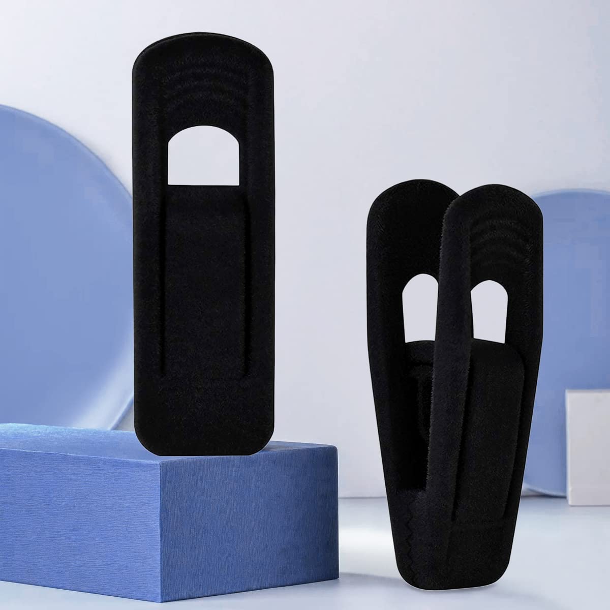 Tofiigrem Black Velvet Hanger Clips (60-Pack), Strong Velvet Hangers Clips For Velvet Hangers, Pant Skirt Hanger Velvet Clips Fi