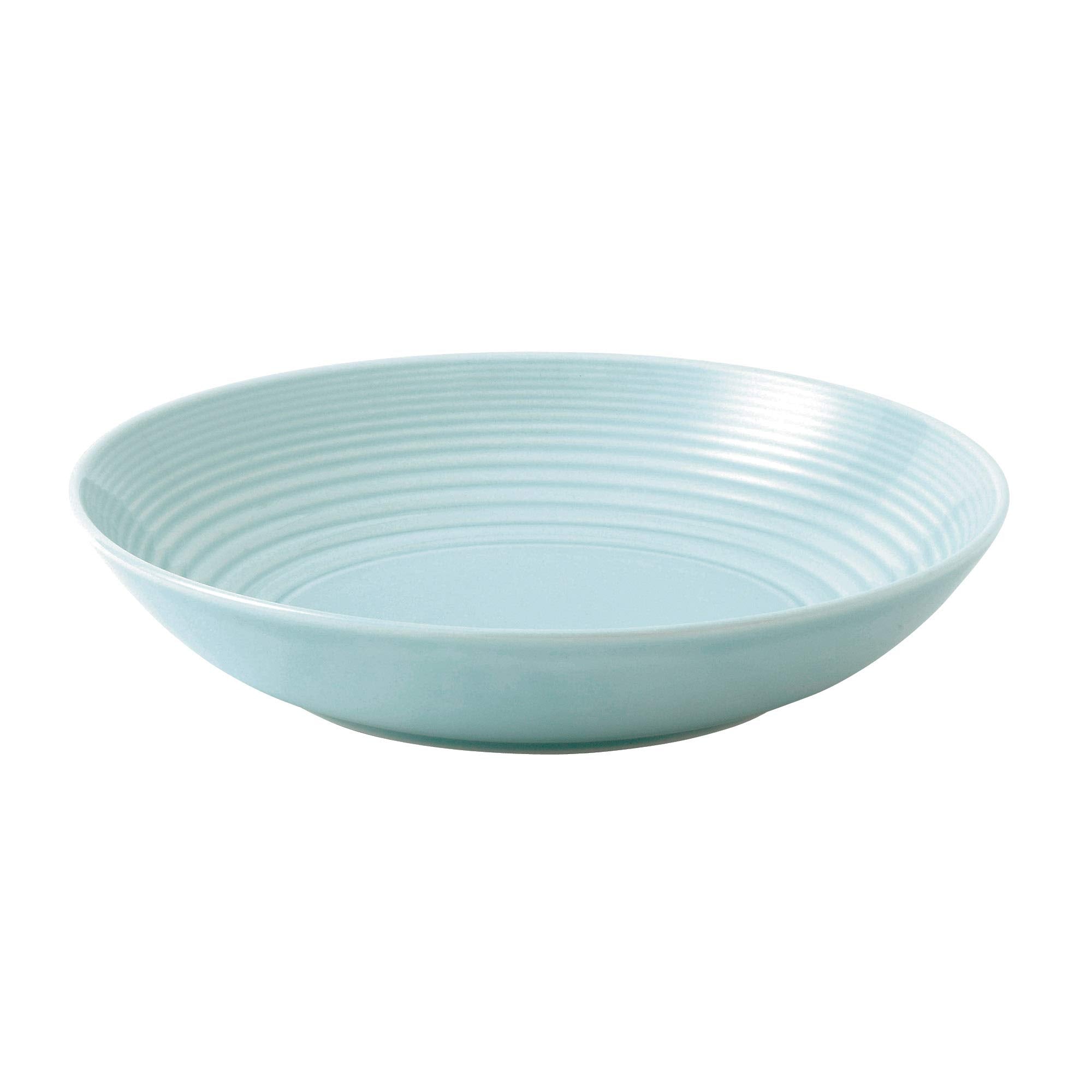 Royal Doulton Exclusively for Gordon Ramsay Maze Blue Vegetable/Pasta Bowl, 9.4, White