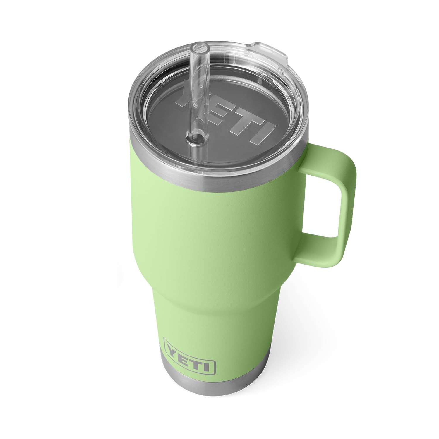 Yeti Rambler 35 Oz Straw Mug, Vacuum Insulated, Stainless Steel, Key Lime