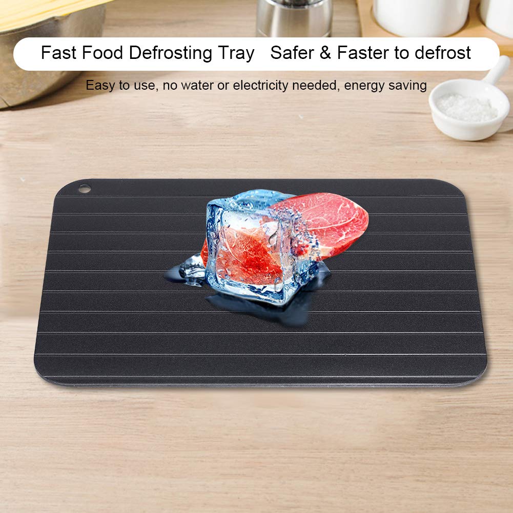 Fast Defrosting Tray Metal Aluminum Fast Thawing Tray Plate Home Kitchen Gadget