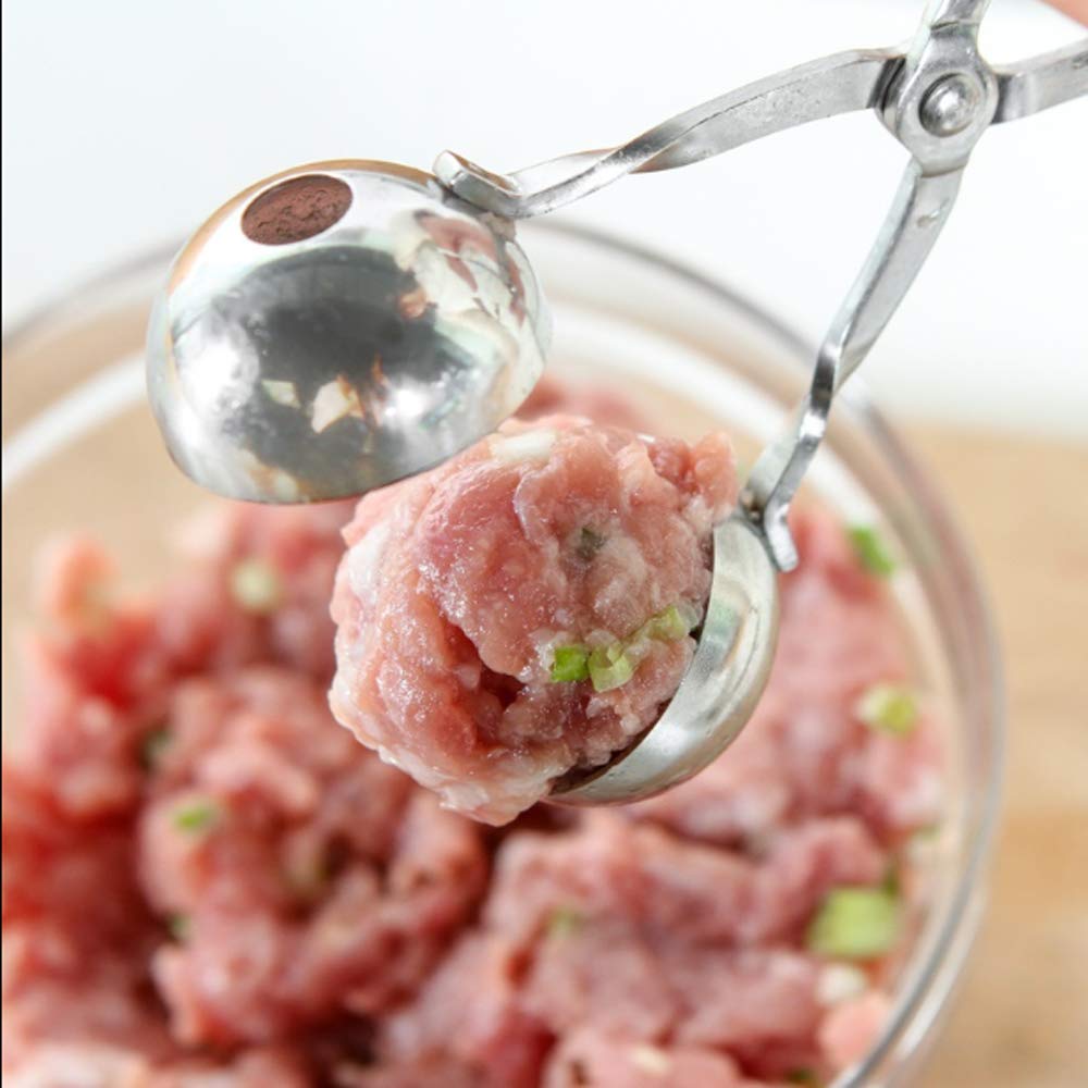 Meatball Maker, 2 Pcs None-Stick Meatball Maker With Detachable Anti-Slip Handles, Stainless Steel Meat Baller Tongs, Cake Pop R