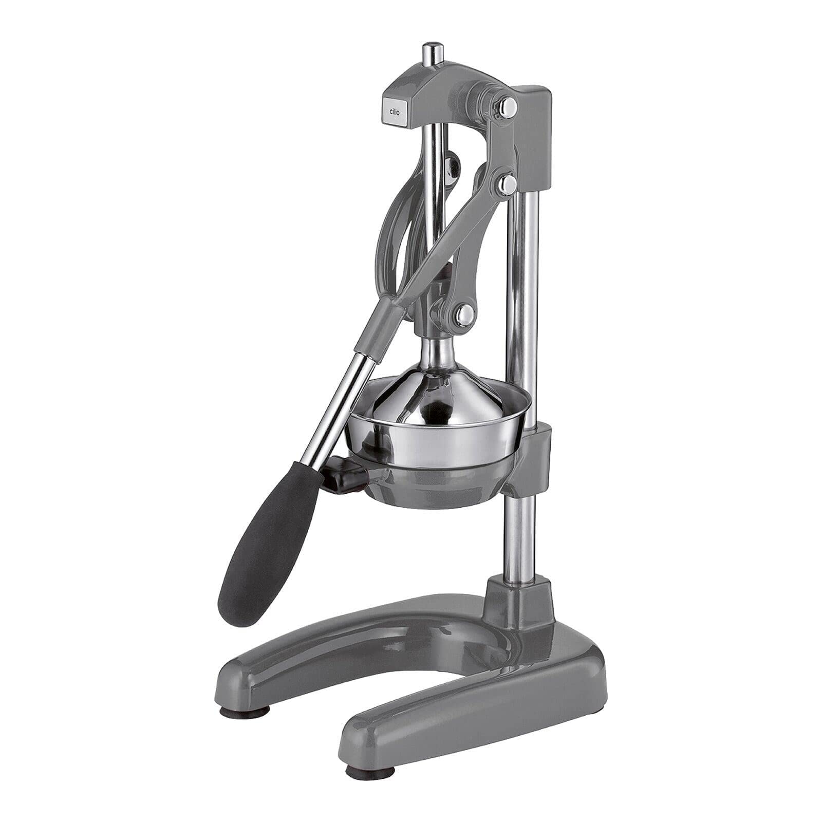 Cilio Commercial Grade Manual Citrus Juicer, Extractor, And Juice Press, Cool Gray