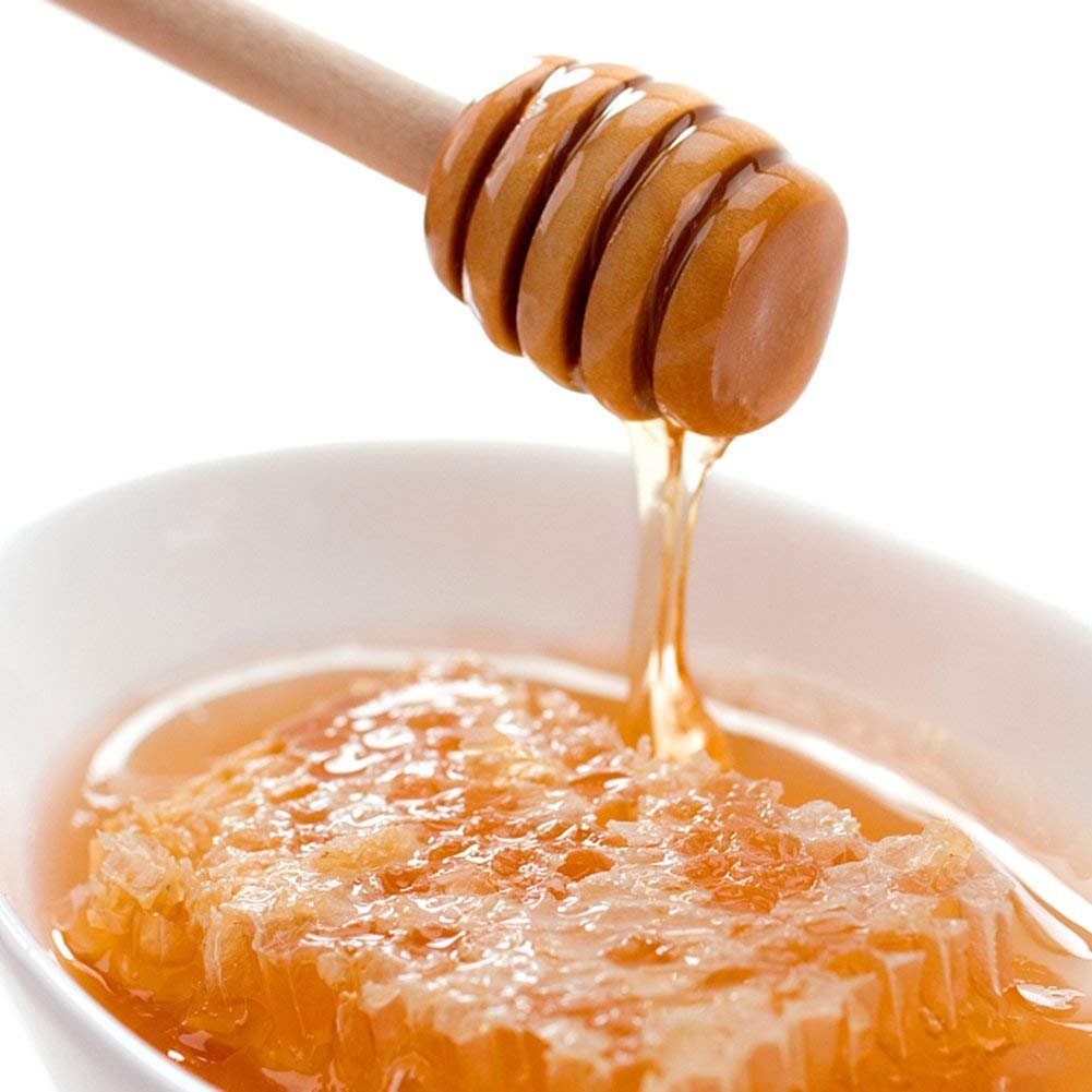 Right Products 2Pc Wood Honey Dippers Server Stirring Sticks For Honey Jar Dispense Drizzle Honey 15 Cm