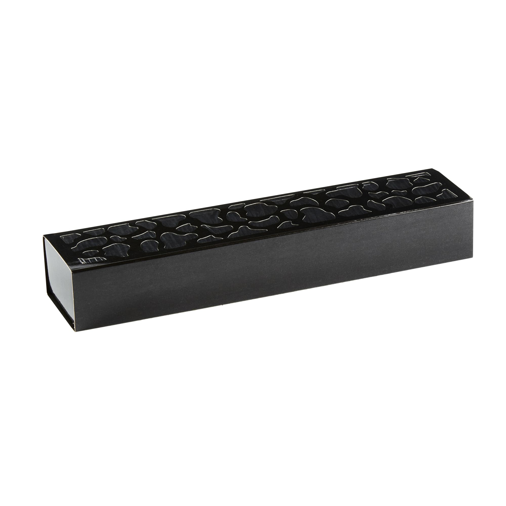Restaurantware Valentino 12 Inch Macaron Boxes 100 Macaron Packaging - Holds 5 Macarons With Lids Black Paper Macaron Gift Boxes
