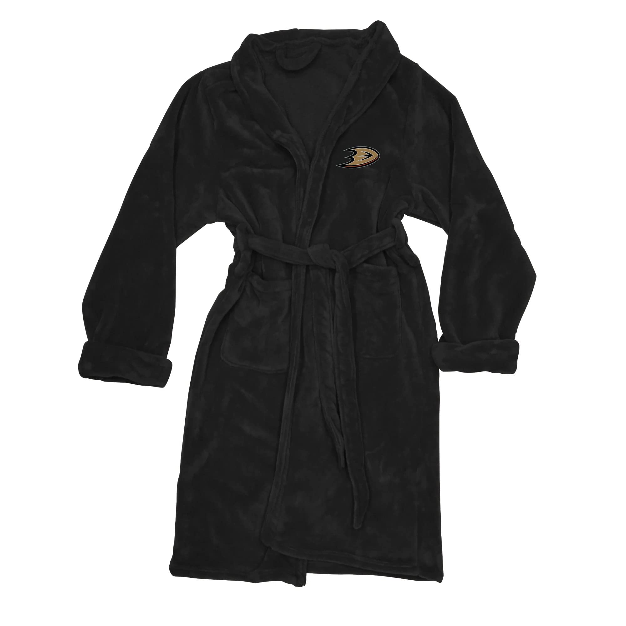 Ducks OFFIcIAL NHL Mens LXL Silk Touch Bath Robe 26 x 47(D0102H94FEW)