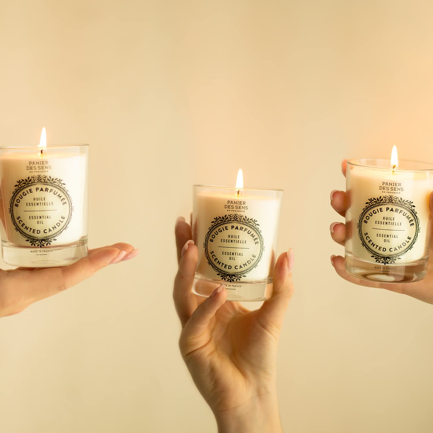 Panier des Sens - Orange Blossom & Winter Candle - Long Lasting Scented Candles for Home - Candles for Women - 100% Natural Cott