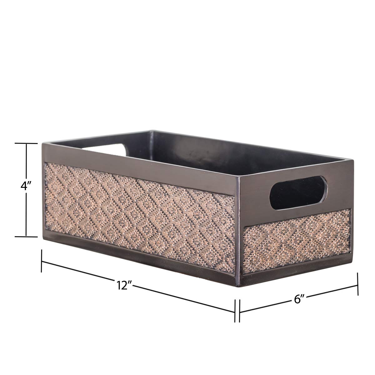 Dublin Bathroom Decor Box Toilet Paper Storage Basket - Decorative Bathroom Storage Toilet Tank Topper - Bathroom Organizer Coun
