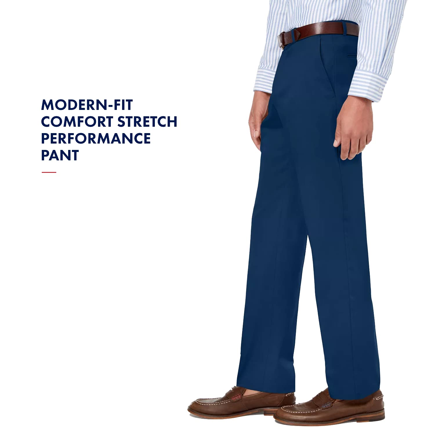 Tommy Hilfiger Mens Classic Stretch Chino Pants, Navy, 38W X 34L