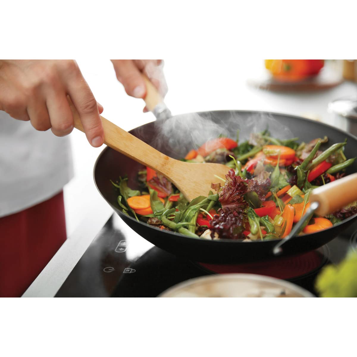 Helen'S Asian Kitchen Natural Bamboo Stir Fry Spatula And Wok Tool, 13.5-Inch