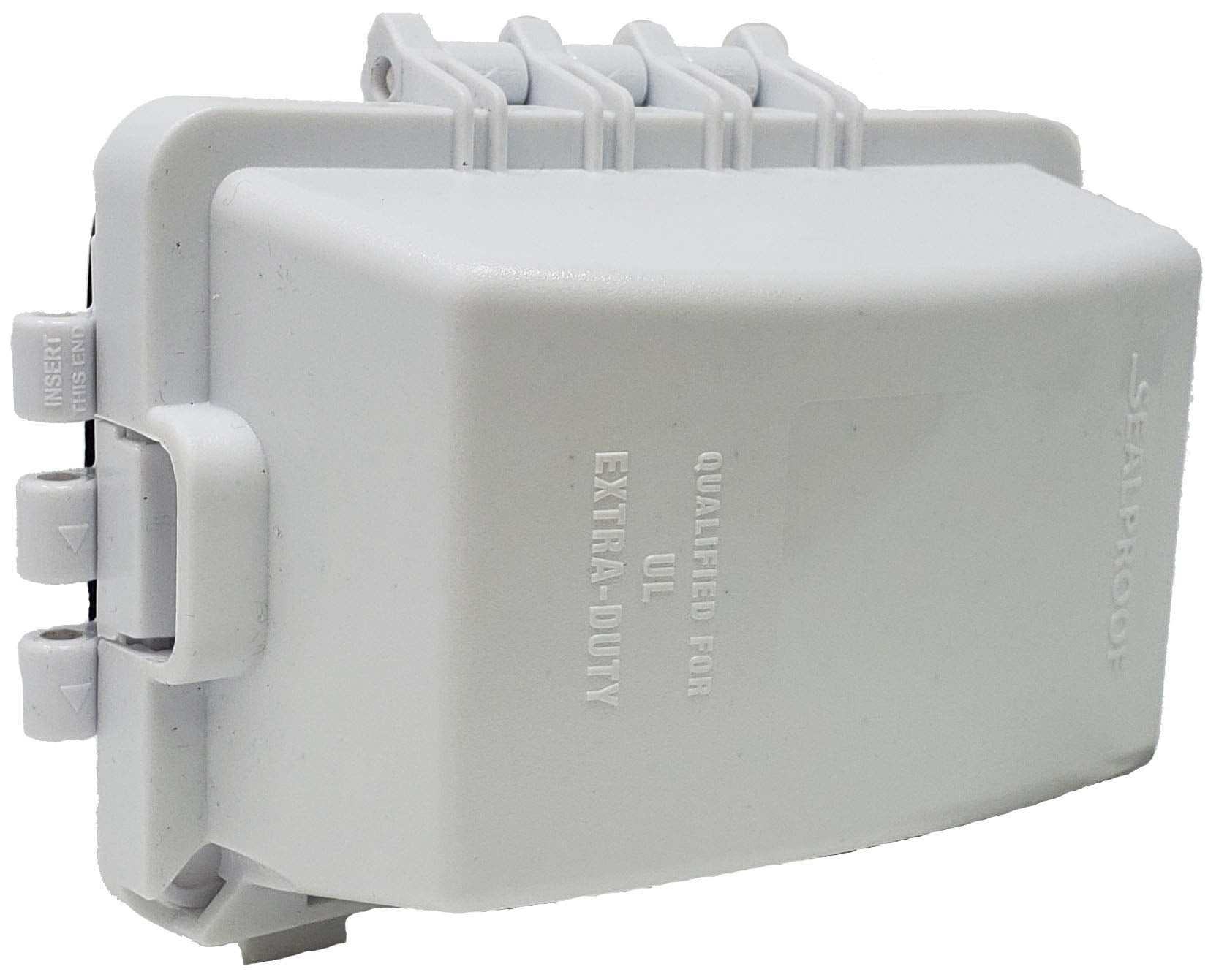 Sealproof 1-Gang Weatherproof In Use Outlet Cover  Horizontalvertical Outdoor Plug And Receptacle Protector, Lockable Bubble Cov