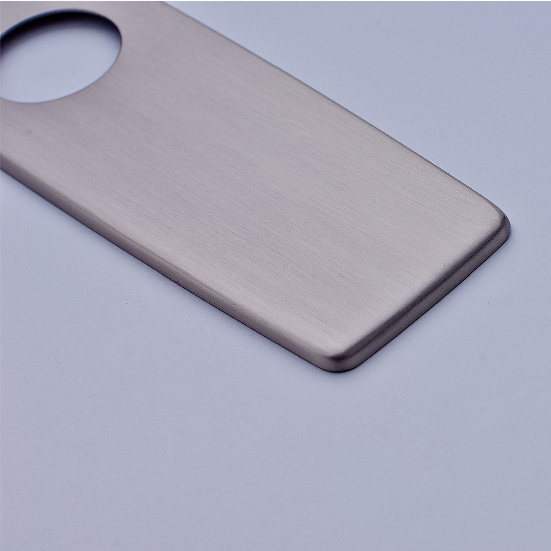 Fapully 10.23'' Kitchen Sink Faucet Hole Cover Deck Plate Escutcheon Brushed Nickel