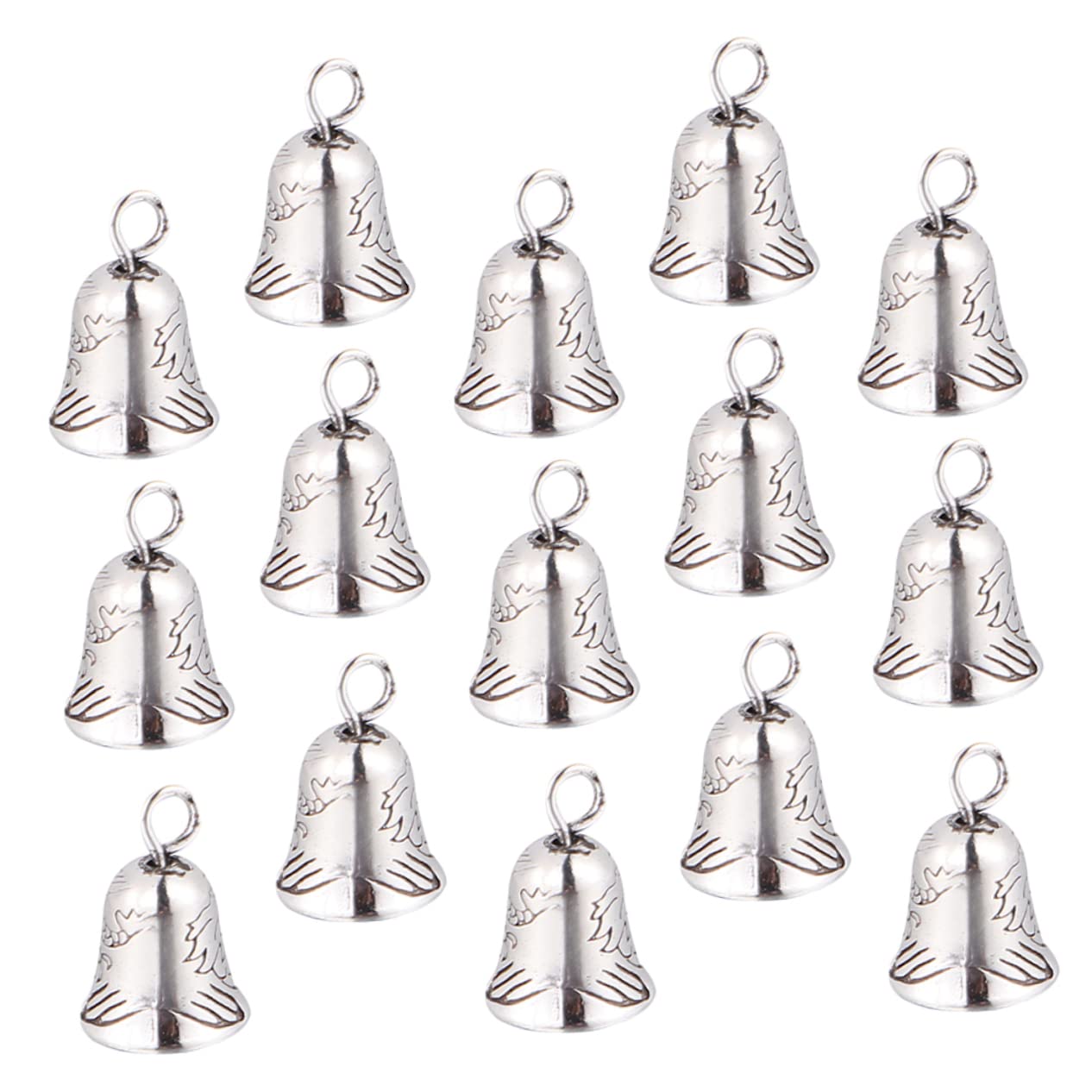 ABOOFAN 30pcs Bell Decors Vintage Jingle Bells for Wind Chime Pet Toys and Christmas Party Decorations