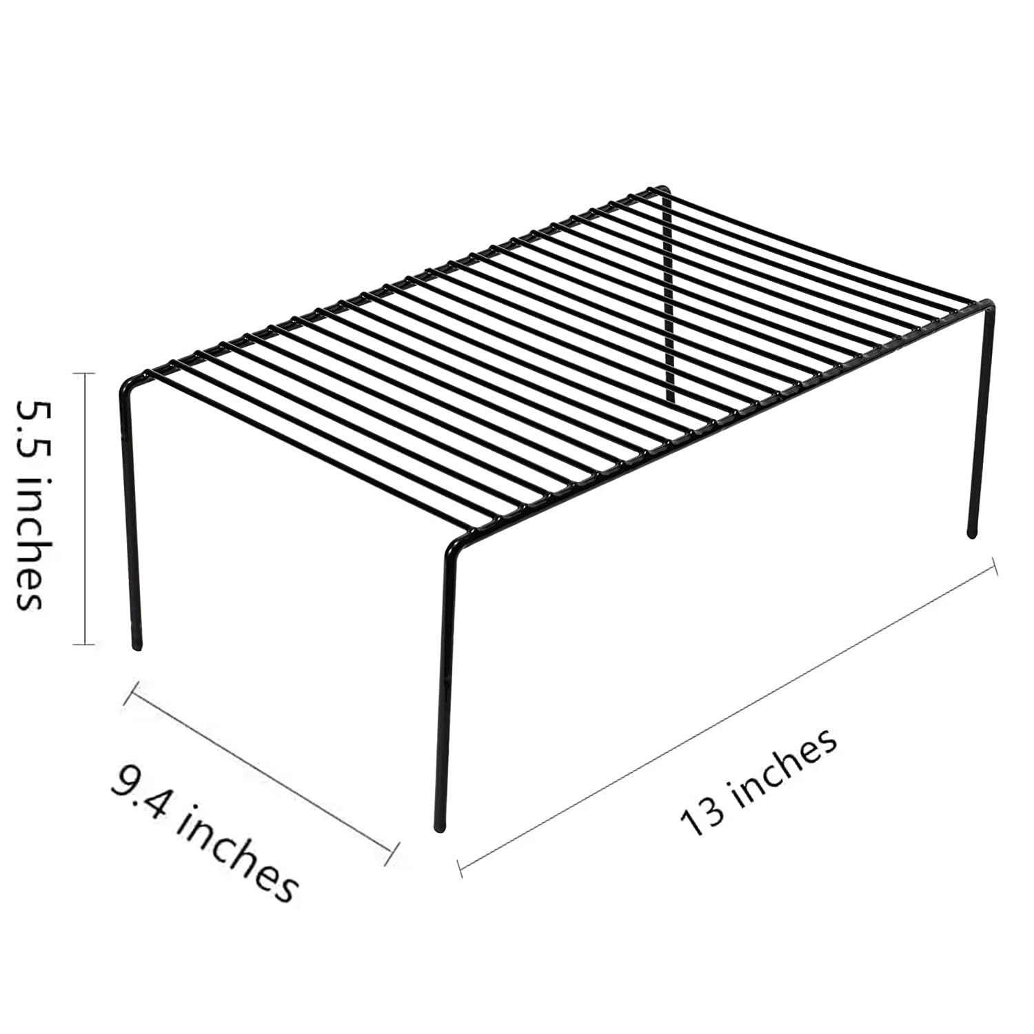 Gedlire Cabinet Storage Shelf Rack Set Of 6, Medium (13 X 9.4 Inch) Rustproof Metal Wire Kitchen Cabinet Organizer And Storage,