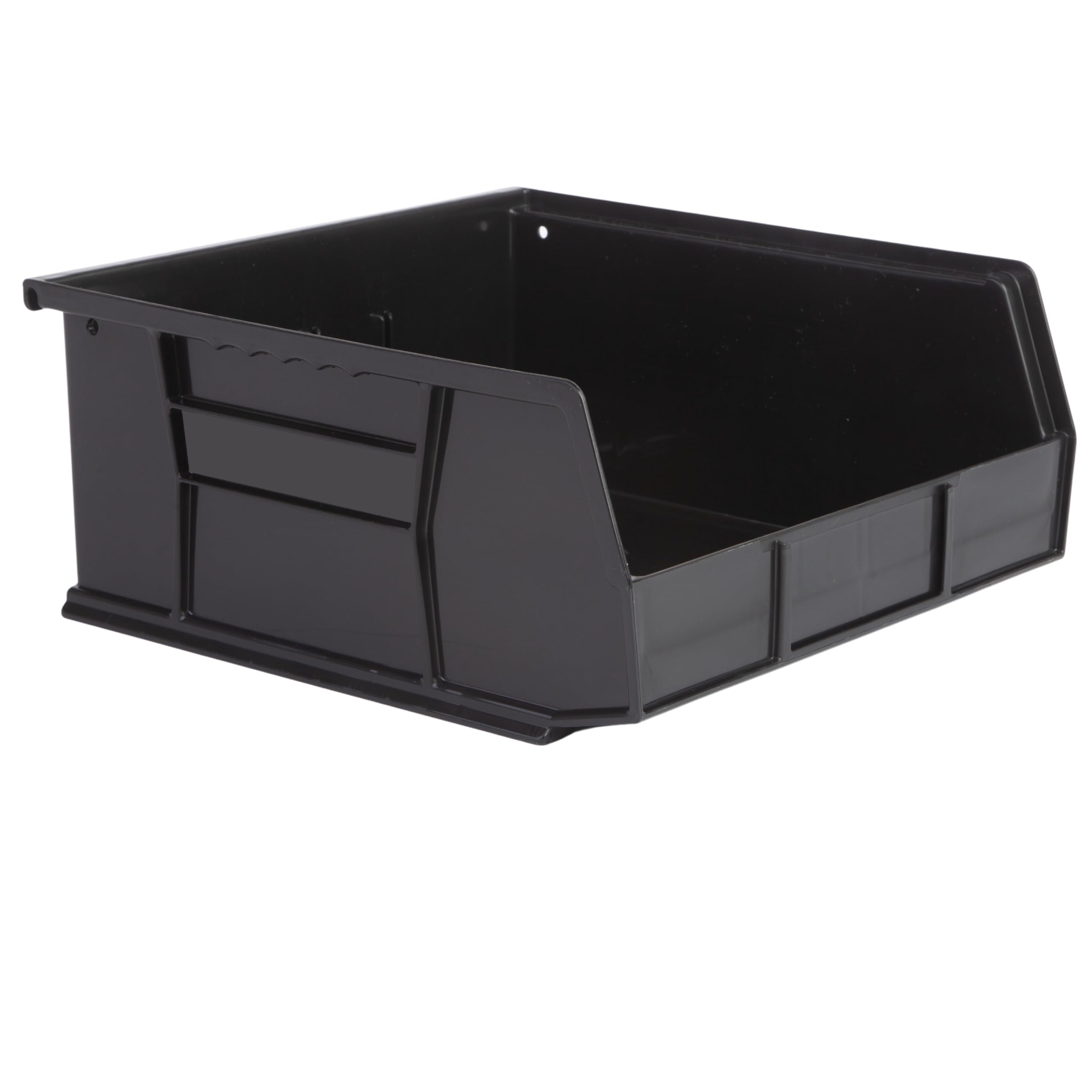 Hudson Exchange 11'' X 11'' X 5'' Plastic Stackable Storage Bin And Hanging Container (Black)