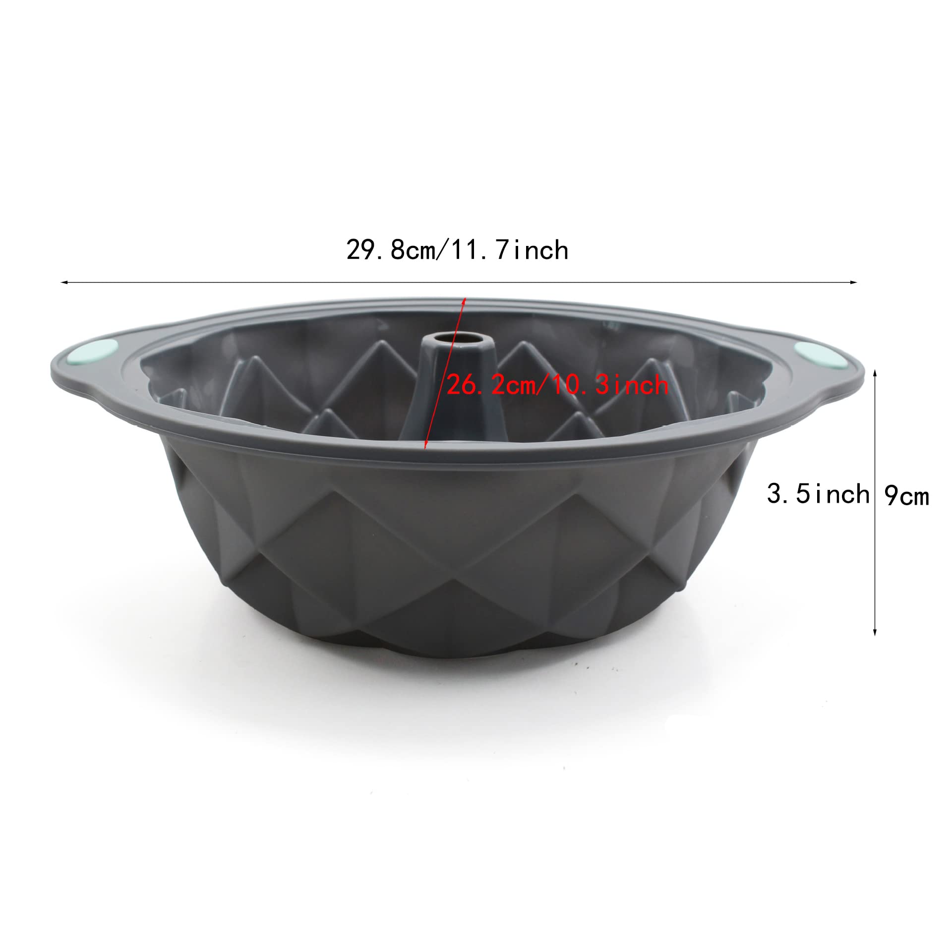 Zicobox Food Grade Steel Ring Silicone Toast Cake Tray Cake Bread Baking Molds,Round Cake Mold 3D Cake Mold,Perfect For Baking P