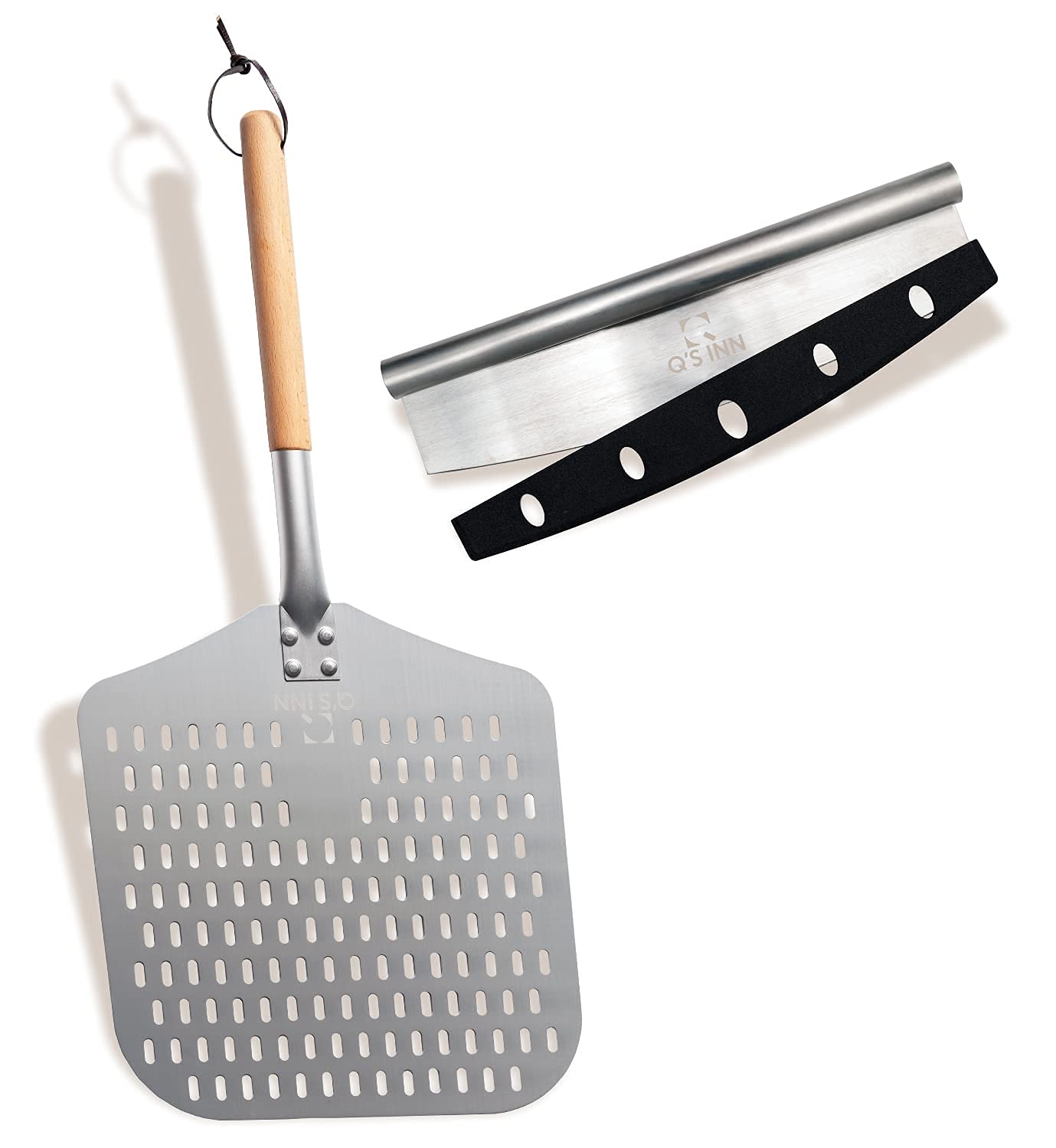 Pizza Peel 12 Inch With 18 Inch Wooden Detachable Handle For Easy Storage Pizza Paddle For Home Made Pizza By Qs Inn