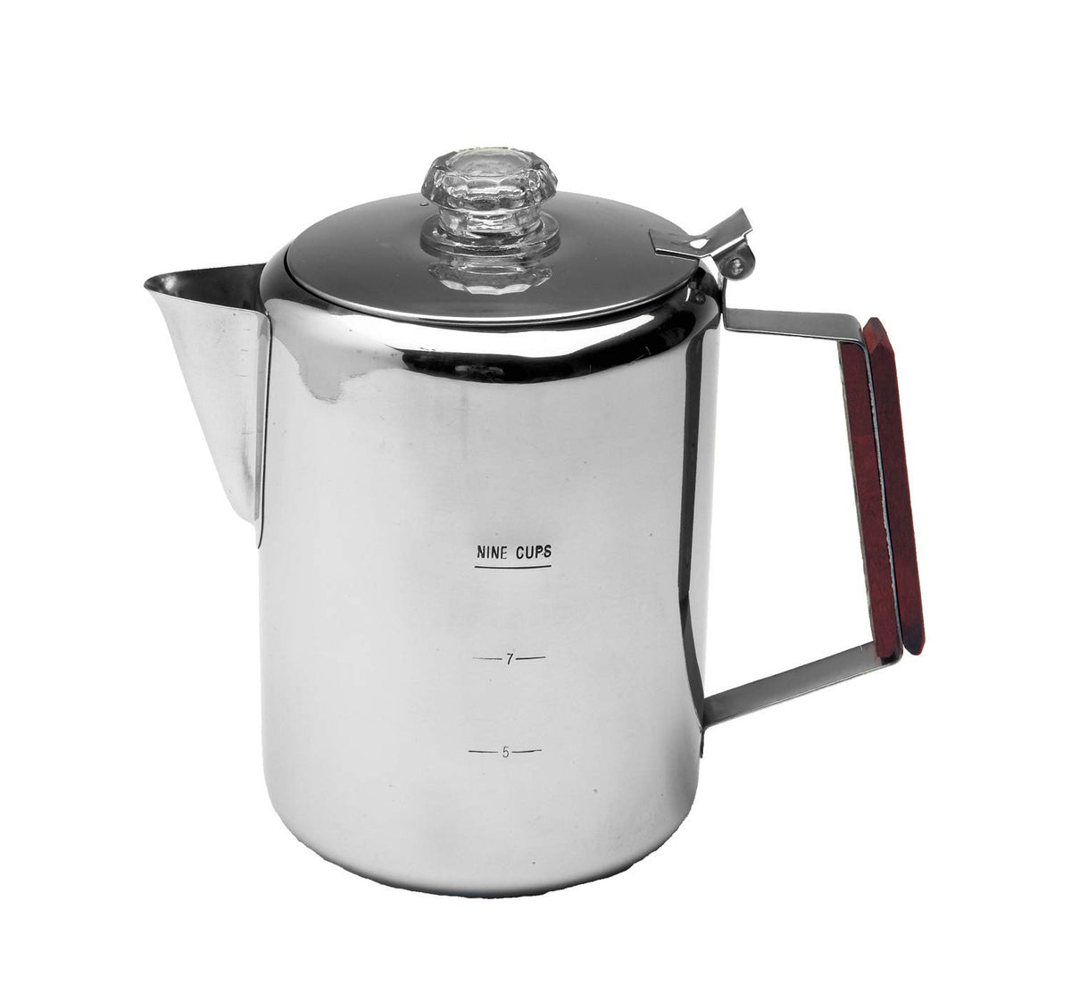 Texsport 9 Cup Stainless Steel Percolator Coffee Maker For Outdoor Camping